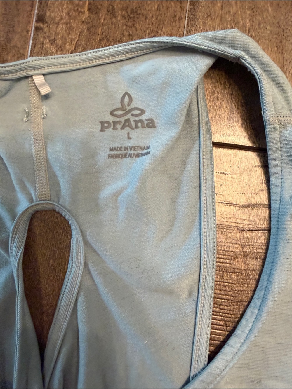 Prana Light Blue Racerback Tank - Picture 2 of 3
